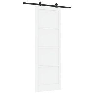 vidaXL Libisev uks ORKDAL Valge 83 x 232 cm Toekas m&auml;nnipuit