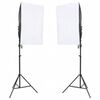 vidaXL fotostuudio komplekt valgustuse ja taustapildiga