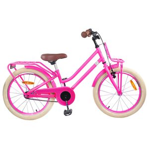 vidaXL Laste Bike 18 Tolli 5-7 aastastele Tumepink