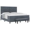 vidaXL Karbi vedrumadrats peaga Tumehall 200 x 180 cm Samet