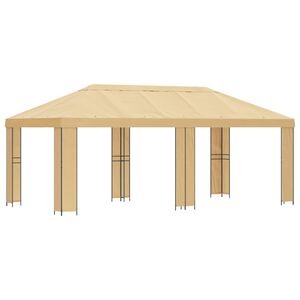 vidaXL Aia gazebos 6 x 3 m Kreemjas Pol&uuml;ester ja teras 190