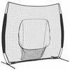 vidaXL Pesapalli harjutusv&otilde;rk Must 250 x 106 x 209 cm Pol&uuml;ester