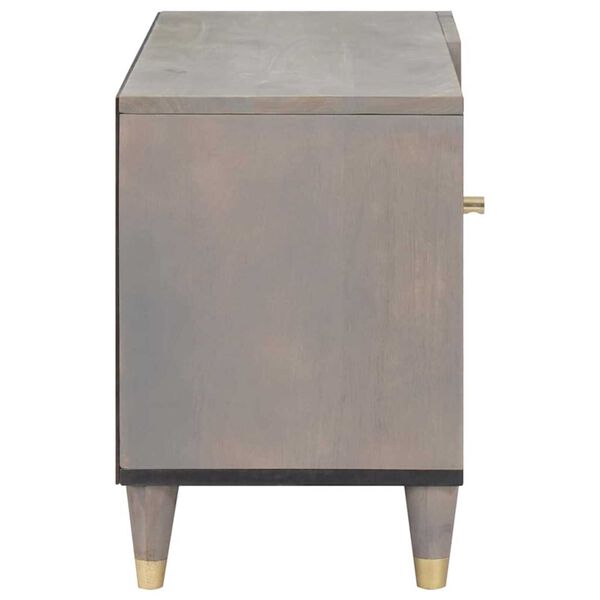 vidaXL Telerikapp riiuliga uksega Hall 80 x 33 x 46 cm Tugev mango puu