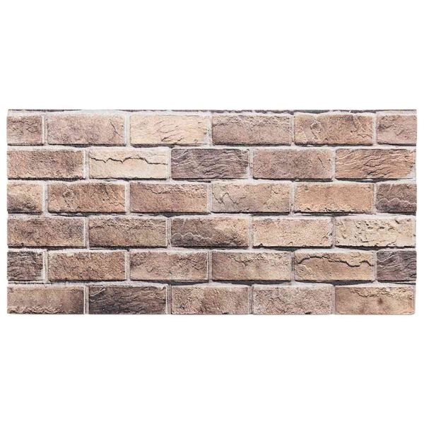 vidaXL 3D seinapaneelid 10 tk, pruun, 100 x 50 cm, EPS