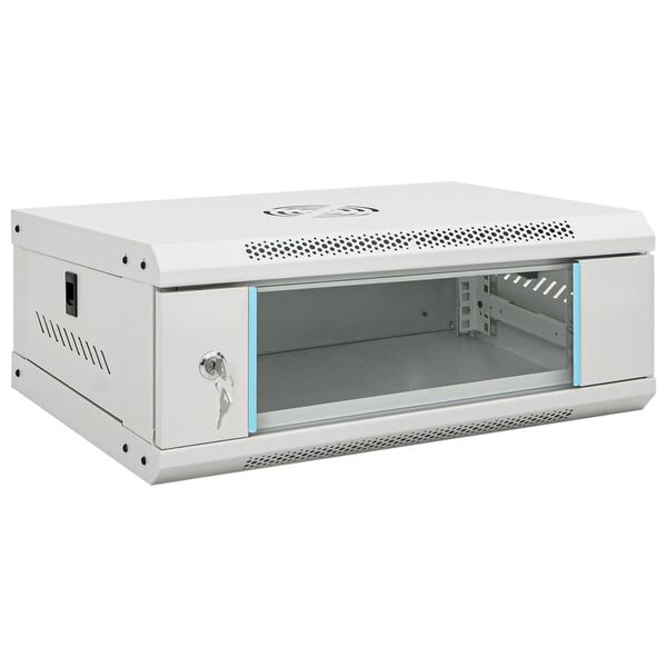 vidaXL 4U seinale paigaldatav serverikapp 19" IP20, 53 x 40 x 21 cm