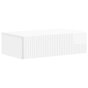 vidaXL Seinale kinnitatav k&uuml;lglaud K&otilde;rgl&auml;ikega valge 59 x 34,5 x 17 cm