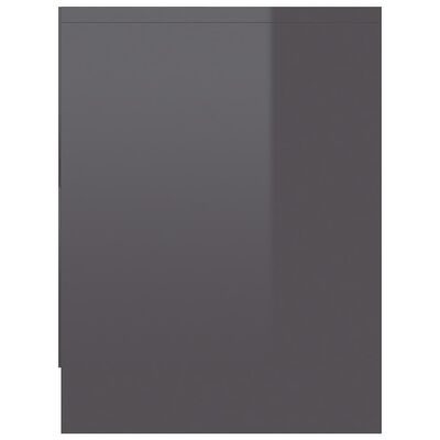 vidaXL öökapid 2 tk, kõrgläikega hall, 40 x 30 x 40 cm, puitlaastplaat
