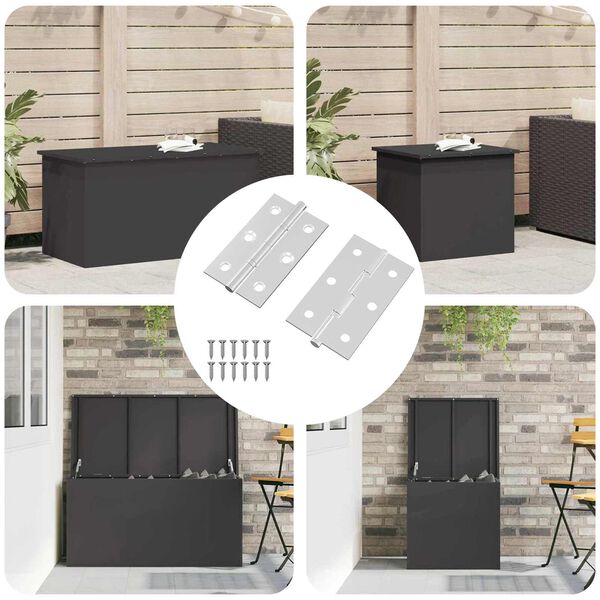 vidaXL Hing &Uuml;ksv&auml;rviline 2 pcs H&otilde;bedane 58 x 35 x 1 mm Teras