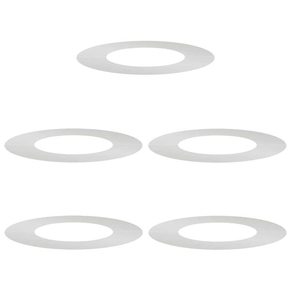 vidaXL sobiv lame puu rõngaste jaoks 5 pcs Hõbedane Ø40 / 70 cm