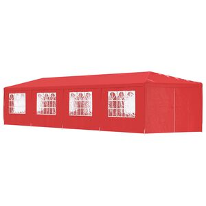 vidaXL Pidutelgid 1200 x 300 x 255 cm Punane PE ja teras