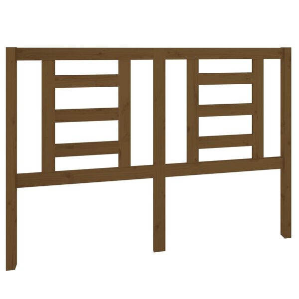 vidaXL voodipeats, meepruun, 141 x 4 x 100 cm, männipuit