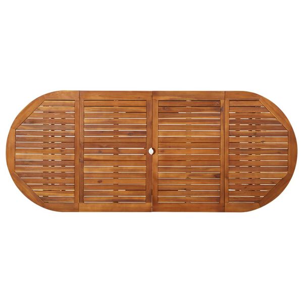 vidaXL aia s&ouml;&ouml;gilaud, 220 x 90 x 75 cm, akaatsiapuit