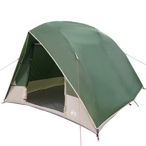 vidaXL Telkimise telk katusega Roheline 275 x 230 x 140 cm taft