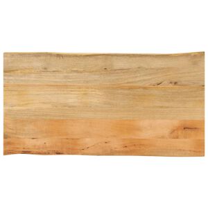 vidaXL lauaplaat, 110 x 60 x 3,8 cm, naturaalsete servadega, mangopuit