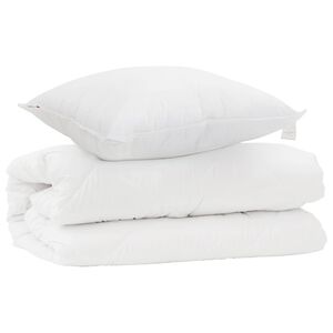 vidaXL Teki komplekt padjaga 2 pcs Valge Mikrofiiber
