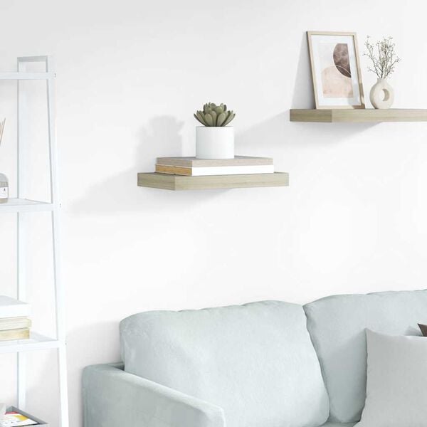 vidaXL seinariiul, tammev&auml;rvi, 40 x 23 x 3,8 cm MDF