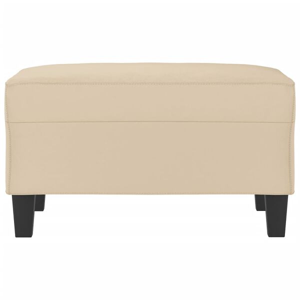 vidaXL jalapink, kreemjas, 70 x 55 x 41 cm, mikrofiiber kangas