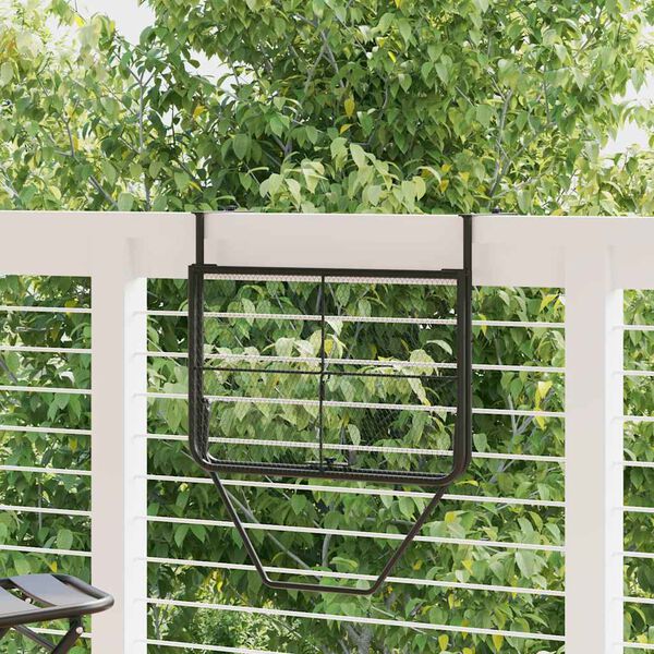 vidaXL r&otilde;dulaud, must, 60 x 40 cm, teras