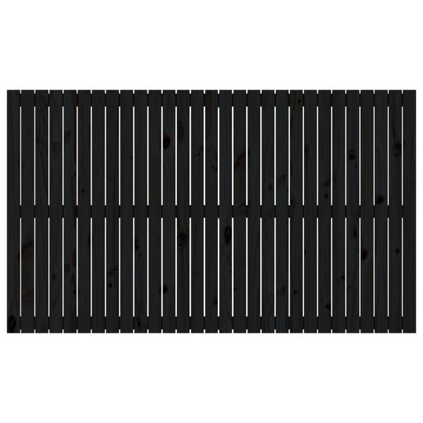 vidaXL seinale kinnitatav voodipeats, must, 185x3x110 cm, männipuit