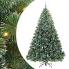 vidaXL Tehisj&otilde;ulupuu koos 300 LED-iga Roheline 240 cm PE ja PVC