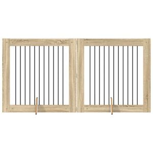 vidaXL Koerav&auml;rav koos aluspuudega 2 pcs Sonoma tamm 100 x 100 cm