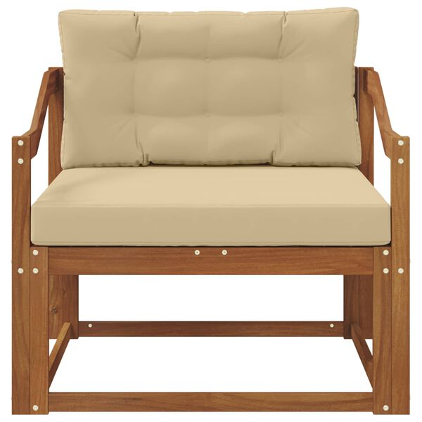 vidaXL V&auml;ljas Keskmine Diivan Tugev akatsiapuu Neutraalne