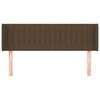 vidaXL voodipeats servadega, tumepruun, 147x16x78/88 cm, kangas