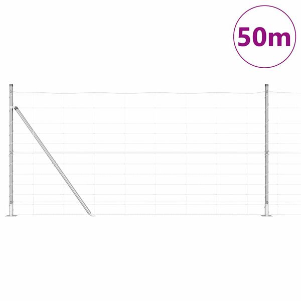 vidaXL Aiapost Galvaniseeritud 50 x 1,2 m Teras