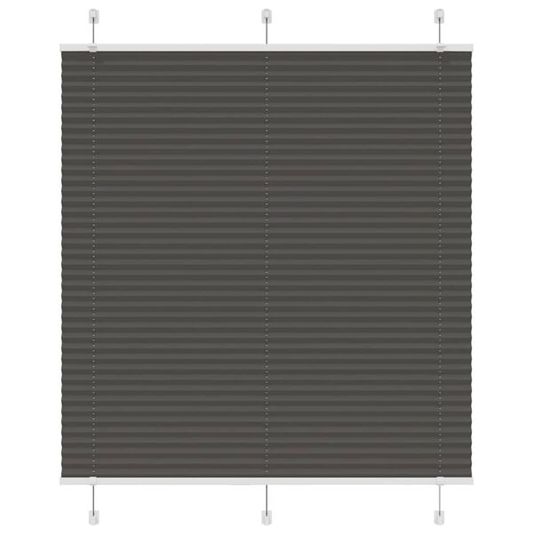 vidaXL plisseeritud ruloo must 120x150 cm kanga laius 119,4 cm