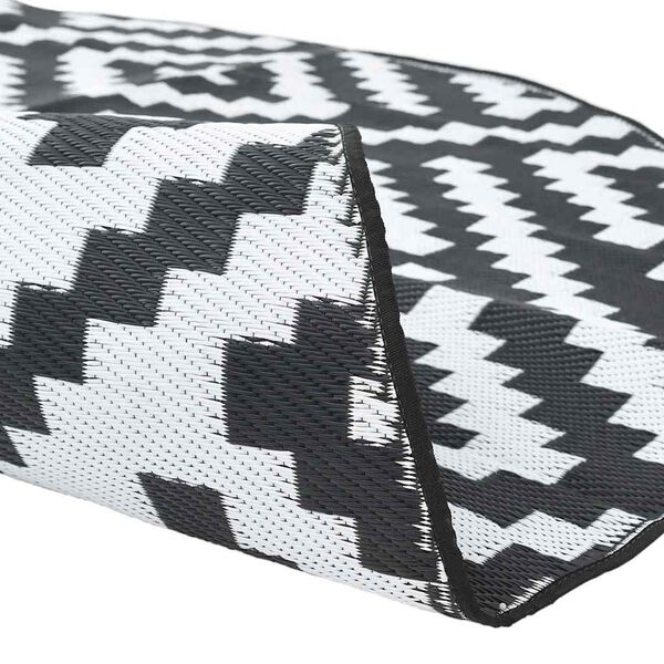 vidaXL &otilde;uevaip, ARAKIL valge ja must, &Oslash;200 cm, PP