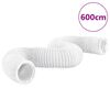 vidaXL v&auml;ljalaskekanal, PVC, 6 m, &Oslash;20 cm
