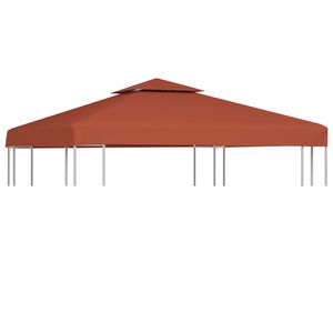 vidaXL kahekordne varjualuse katus 310 g/m&sup2; 3 x 3 m, terrakota
