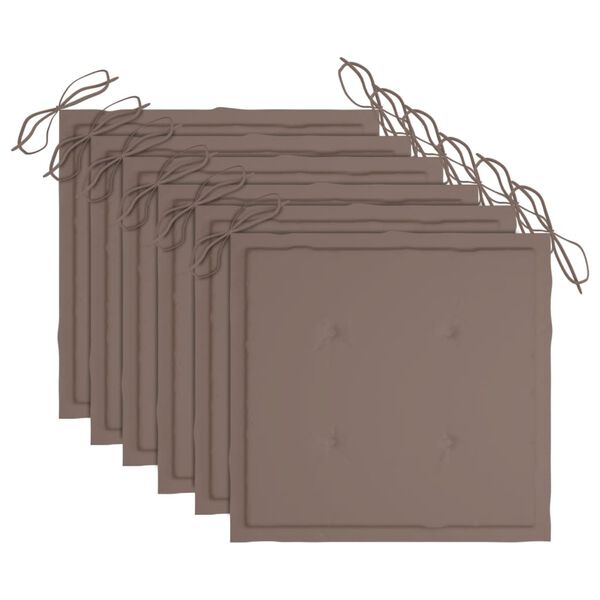 vidaXL s&ouml;&ouml;gitoolid aeda 6 tk patjadega akaatsiapuit