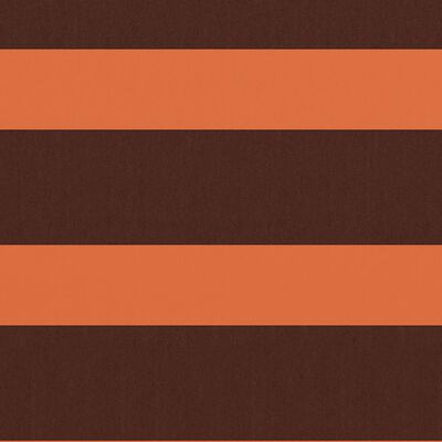 vidaXL rõdusirm, oranž ja pruun, 120 x 600 cm, oxford-kangas