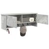 vidaXL Seinale kinnitatav riidepuu riiuliga Betoonhall 80 x 20 x 30 cm