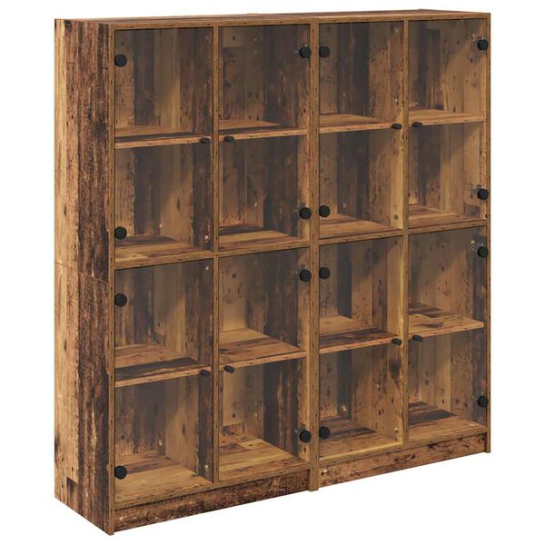 vidaXL K&otilde;rgushein 2 pcs Vana puit 68 x 37 x 142 cm Tehispuit