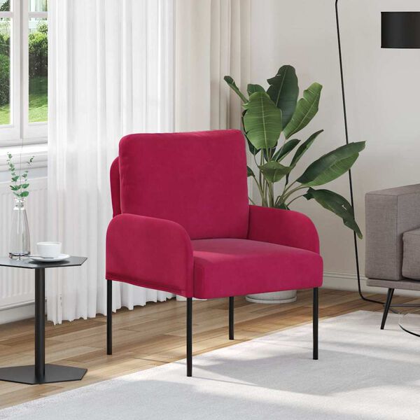 vidaXL Diivanid padjaga 55cm Veinpunane Vineer