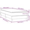 vidaXL Box Vedruvoodi madratsiga Roosa 100x220 cm samet