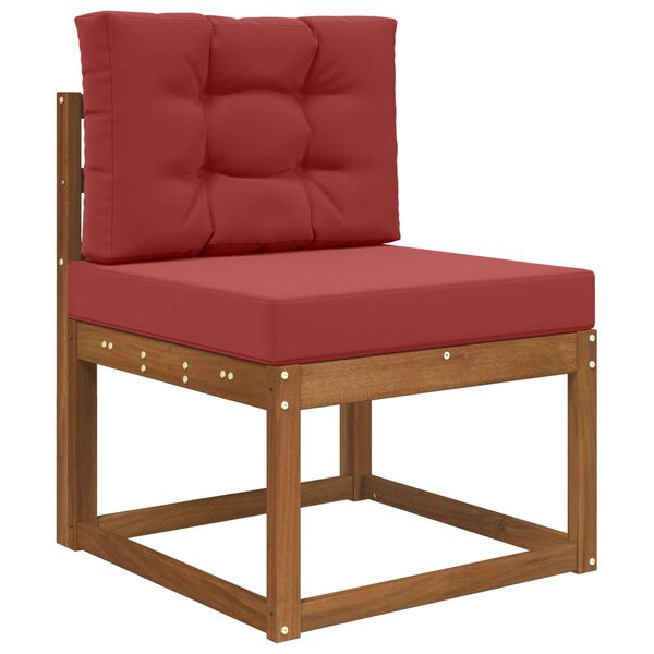 vidaXL V&auml;lim&ouml;&ouml;blitugi patja 2 pcs Veinipunane Pol&uuml;ester