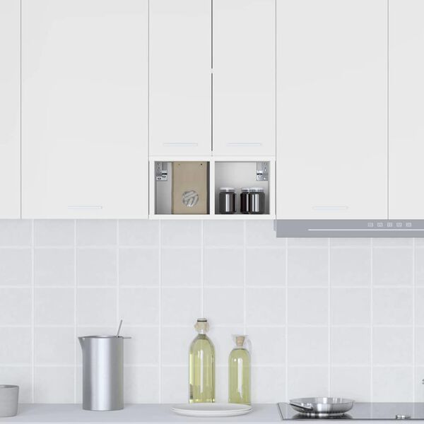 vidaXL Seinakapp ladustamisega Valge 20 x 29,5 x 40 cm Tehispuit