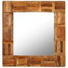 vidaXL seinapeegel, toekas taaskasutatud puit, 60 x 60 cm