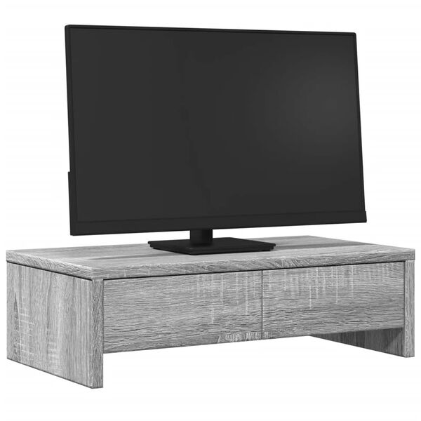 vidaXL sahtlitega monitorialus hall Sonoma tamm 50x27x15 cm, tehispuit