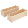 vidaXL aia taimekast, 2 tk, 100 x 31 x 31 cm, toekas m&auml;nnipuit