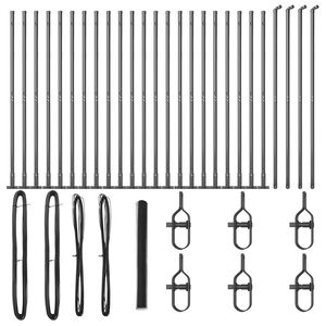 vidaXL Keevitatud Traat Aed Betoonalusega 50 x 1,4 m (L x K)