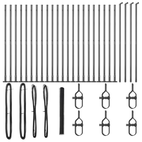 vidaXL Aiapost Hall 50 x 1,4 m (13 mm silma) Terased ja PVC