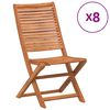 vidaXL kokkupandavad aiatoolid 8 tk, 51x66x95 cm, akaatsiapuit