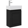 vidaXL Vannitoa vanity &uuml;ksus koos segistiga Must 45,5 x 22,5 x 84 cm