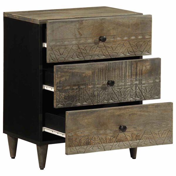 vidaXL &ouml;&ouml;kapp helehall 50x33x60 cm t&auml;ispuidust mango