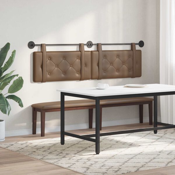 vidaXL Rippuv Peatoe Cappuccino 190 x 55 x 5 cm Kunstnahk