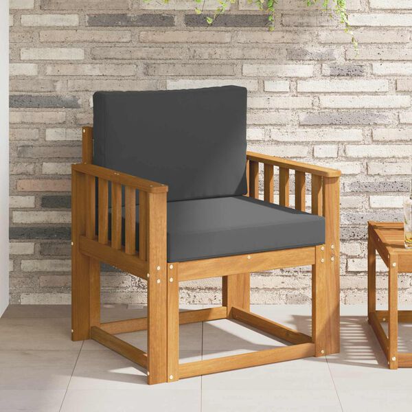 vidaXL &Otilde;uesohva Tugev akaatsiapuit ja pol&uuml;ester Neutraalne